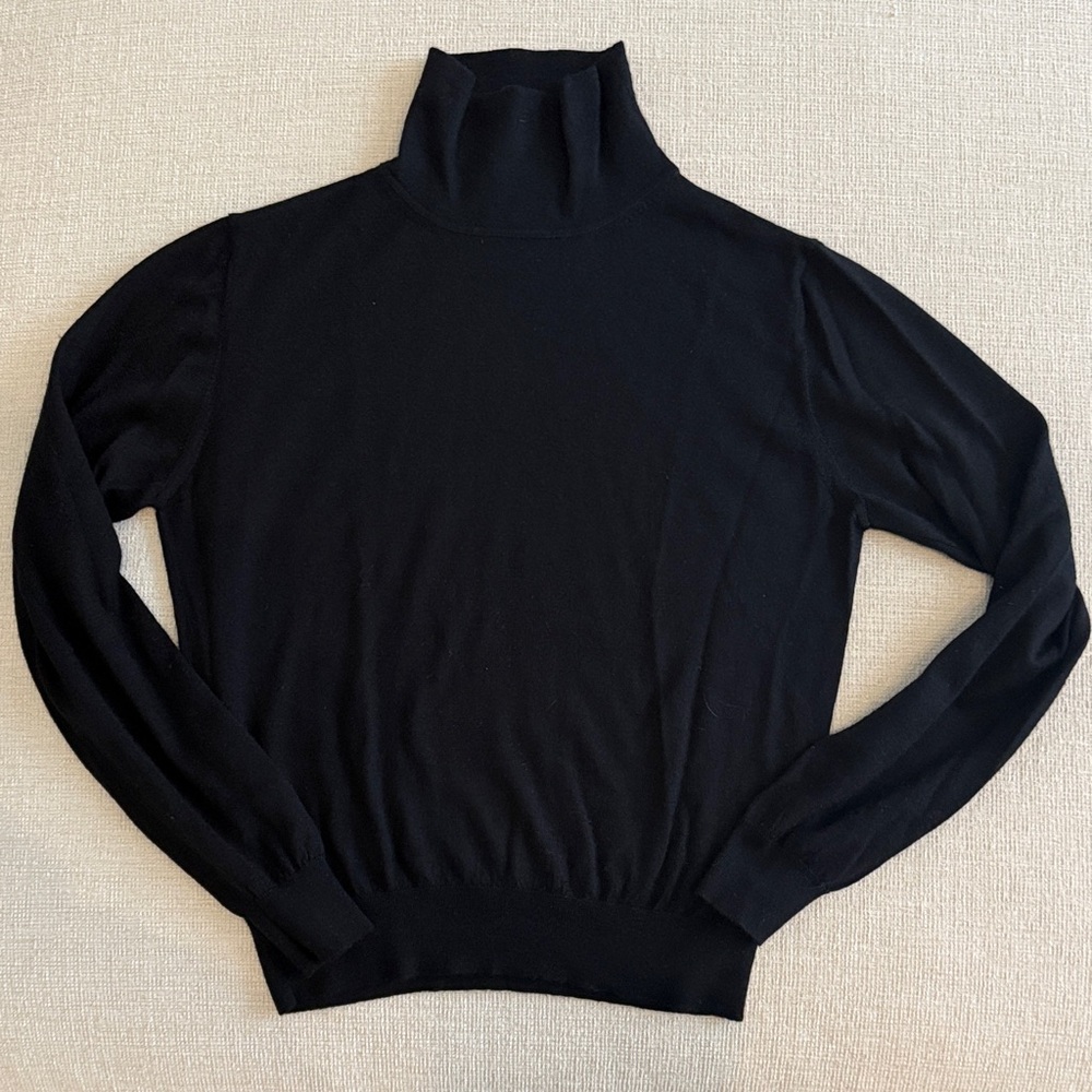 Classic Black Turtleneck Sweater